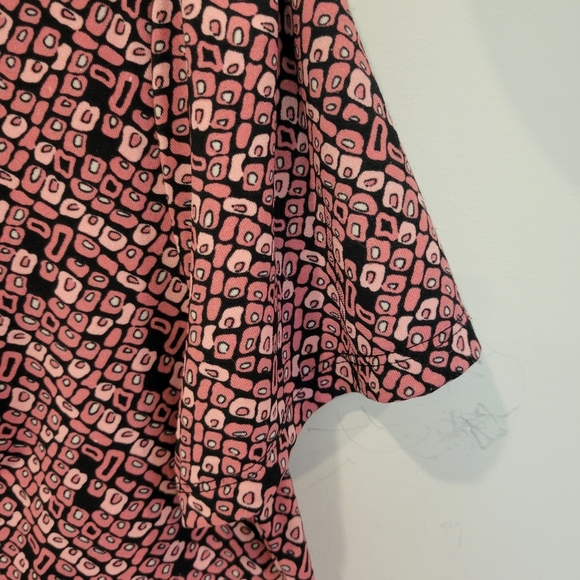 Tradition Overblouse In Pretty Burnt Orange & Black Pattern SS Airy Light In Med - Picture 4 of 12